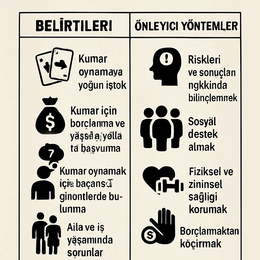 Kumar bağımlılığı belirtileri ve önleyici yöntemler