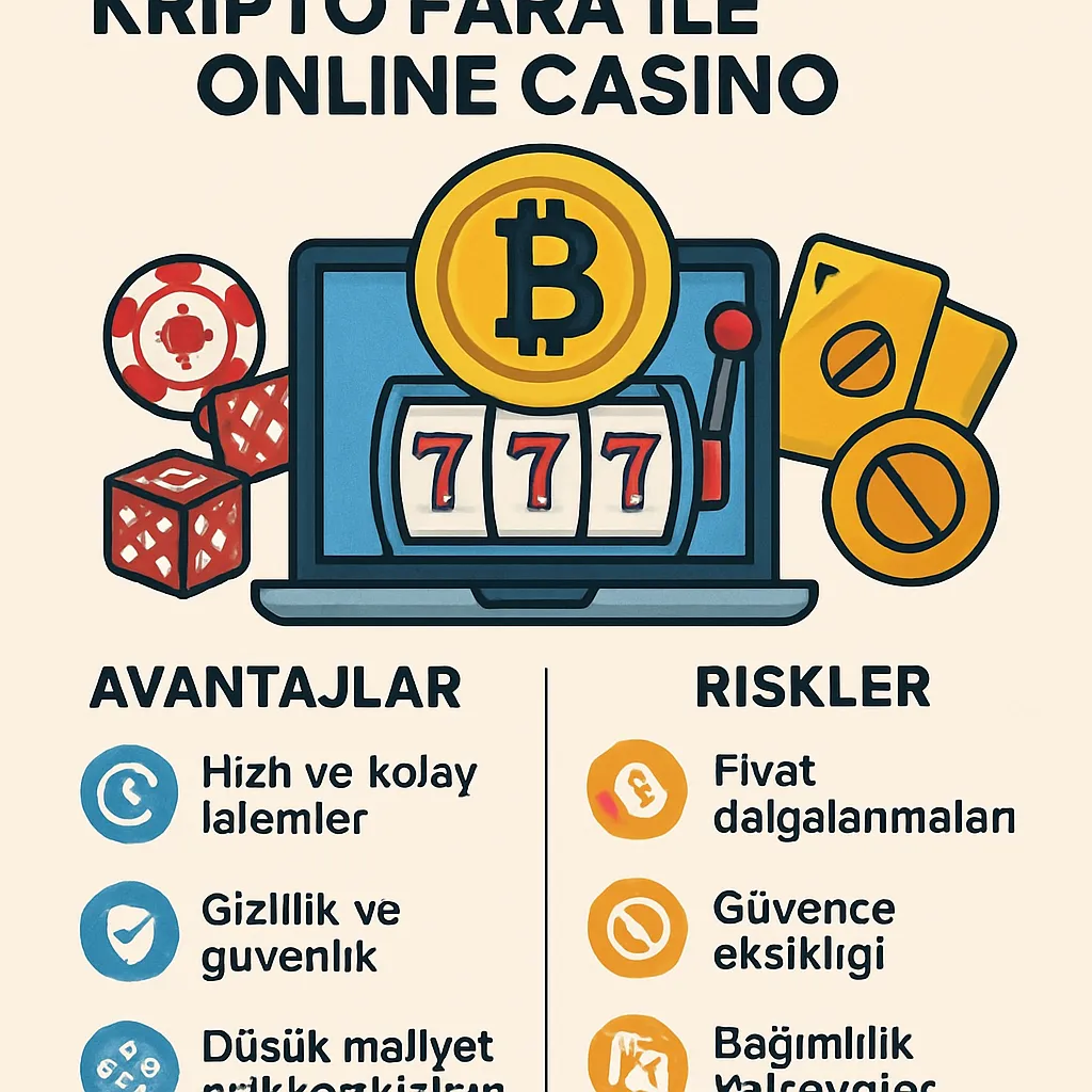 Kripto para ile online casino: avantajlar ve riskler